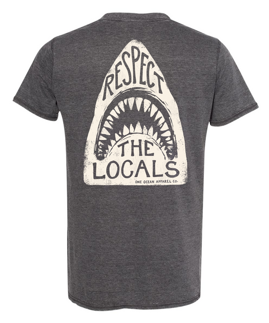 Shark Head Respect The Locals | Surf Brand | One Ocean Apparel Co.