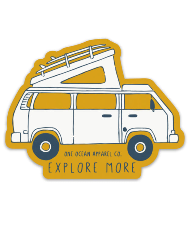 Explore More Westfalia Camper Van Sticker