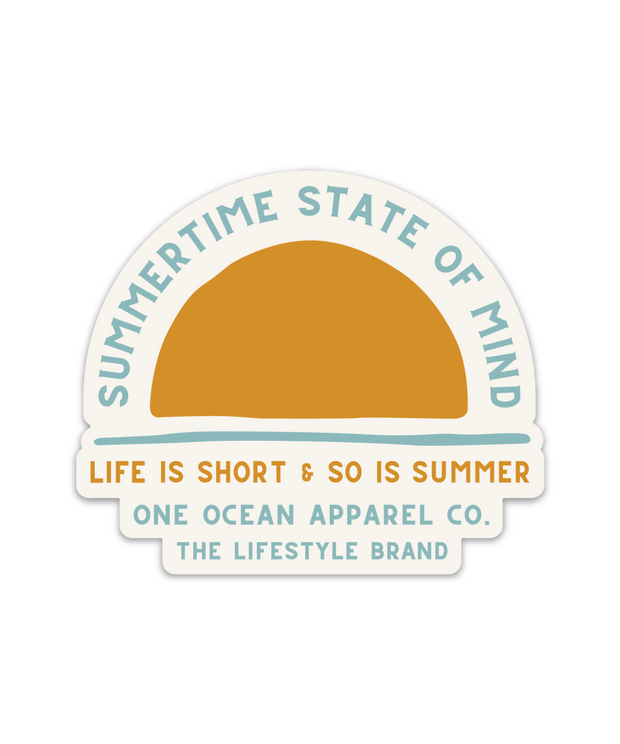 Summertime State of Mind Sticker