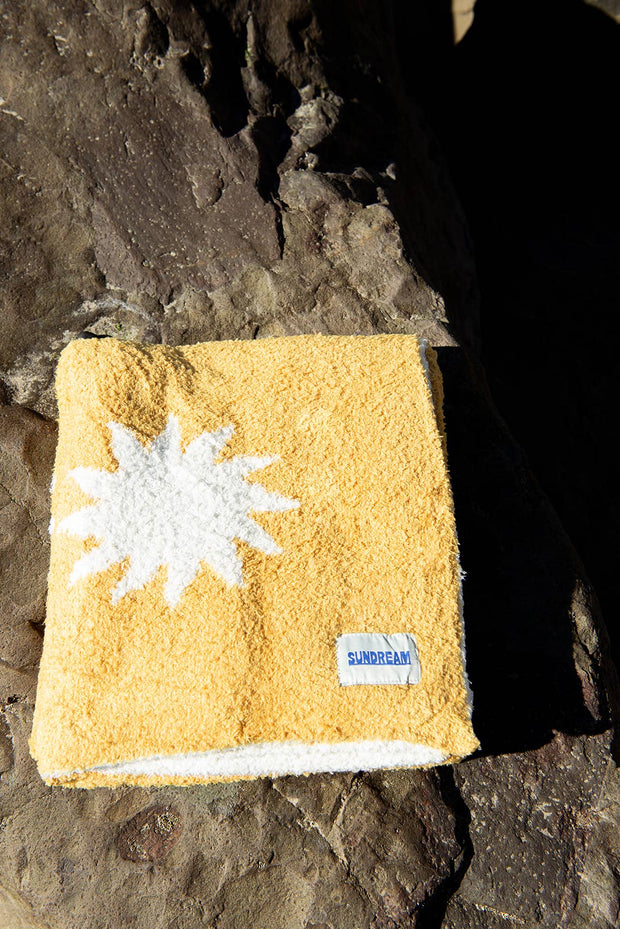 Sun Plush Throw - Marigold Yellow