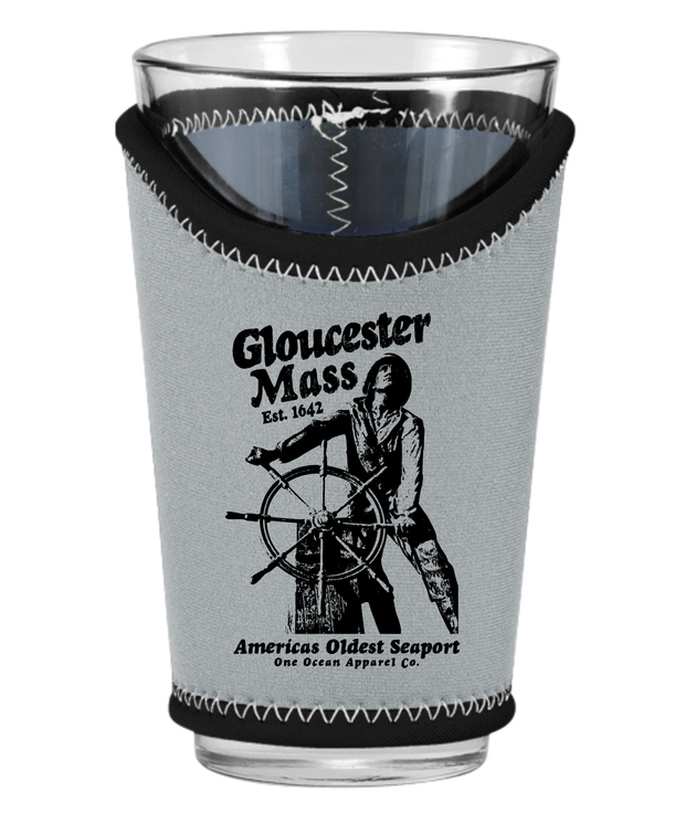 Gloucester Fisherman Pint Glass Koozie
