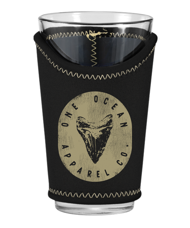 Shark Tooth Pint Glass Koozie
