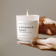 Lavender and Sage Soy Candle