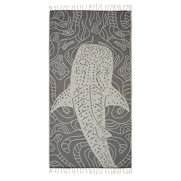 Whale Shark Terry Backed Turkish Towel