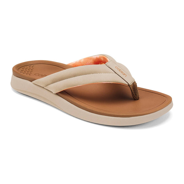 Darby™ Stylish and Supportive Flip Flip Sandals: Tan / 07