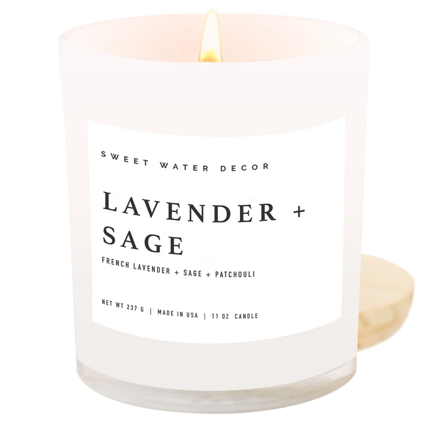 Lavender and Sage Soy Candle