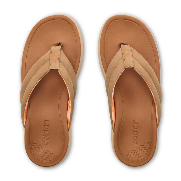 Darby™ Stylish and Supportive Flip Flip Sandals: Tan / 07
