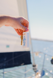 Meet Me At The Boat Floating Keychain