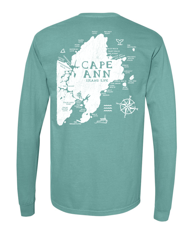 Cape Ann Map Long Sleeve