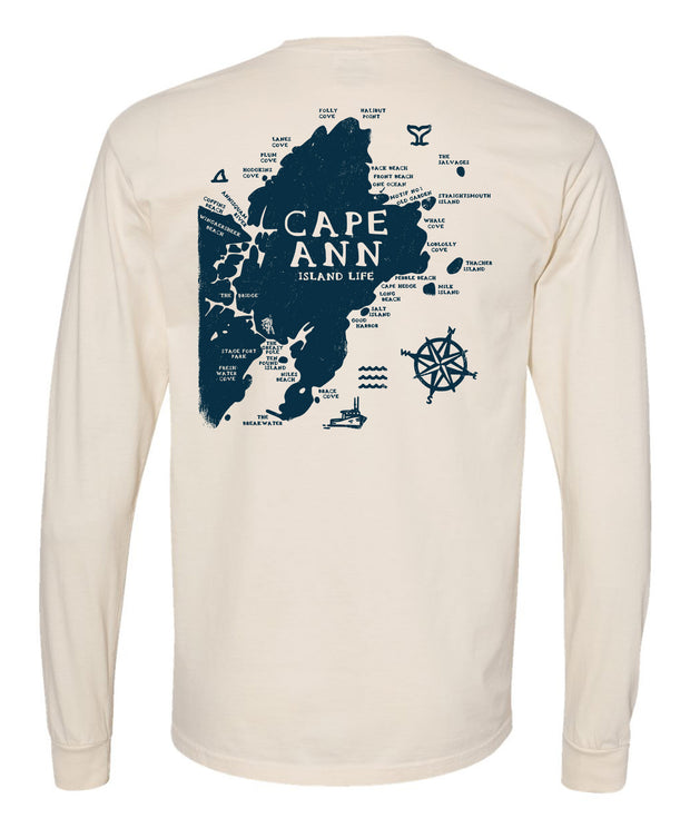 Cape Ann Map Long Sleeve