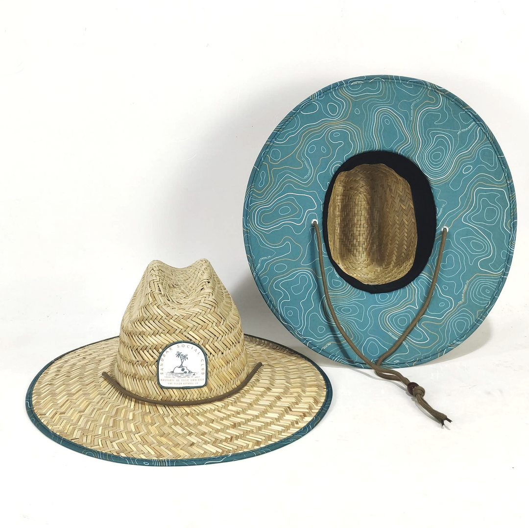 Sandbar Social Club Straw Lifeguard Hat – One Ocean Apparel display picture 3
