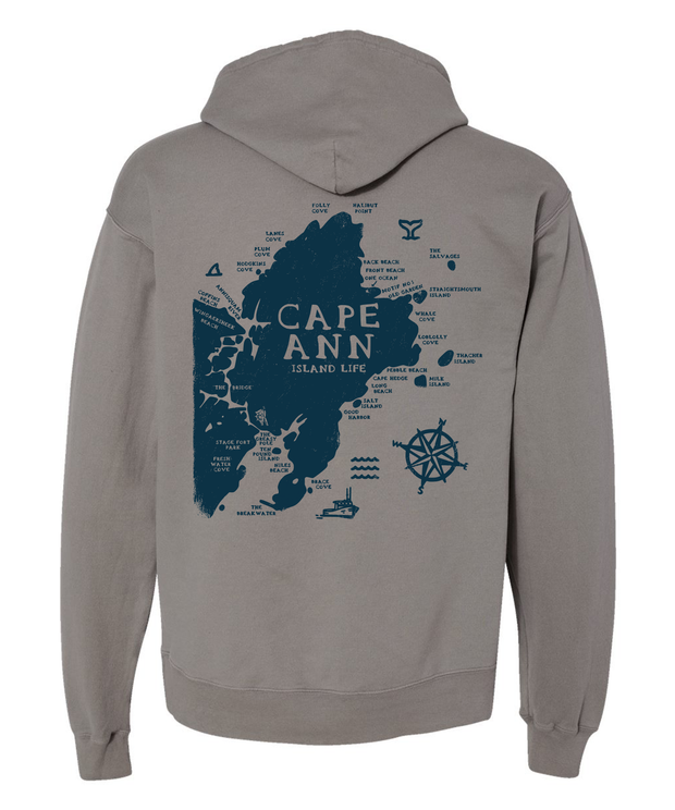 Cape Ann Map Hoodie
