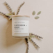 Lavender and Sage Soy Candle