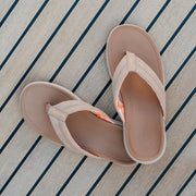 Darby™ Stylish and Supportive Flip Flip Sandals: Tan / 07