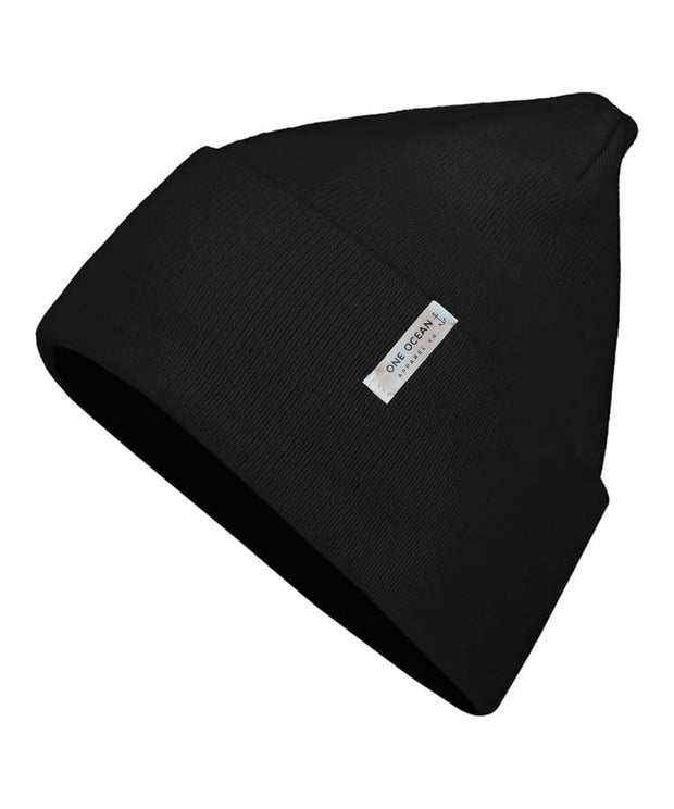 Sustainable Knit Beanie - Black