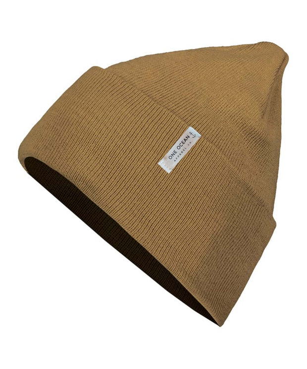Sustainable Knit Beanie - Camel