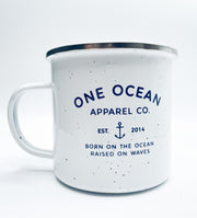 One Ocean Speckled Enamel Campfire Mug
