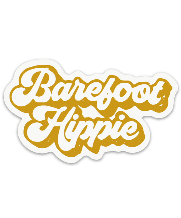 Barefoot Hippie Sticker