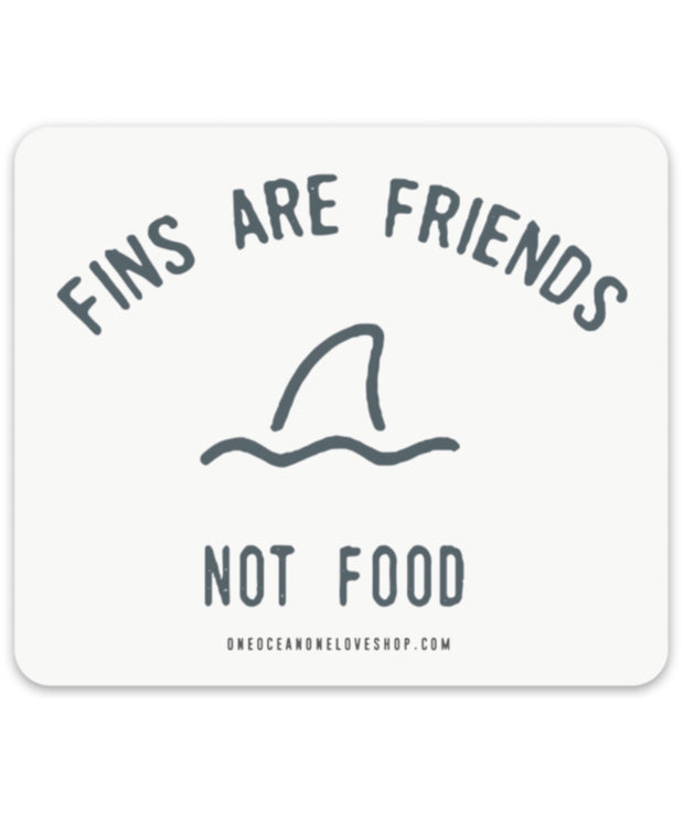 Fins Are Friends Sticker