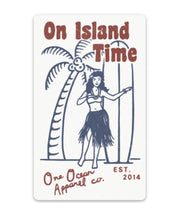 On Island Time Sticker