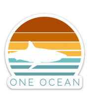 One Ocean Shark Sticker
