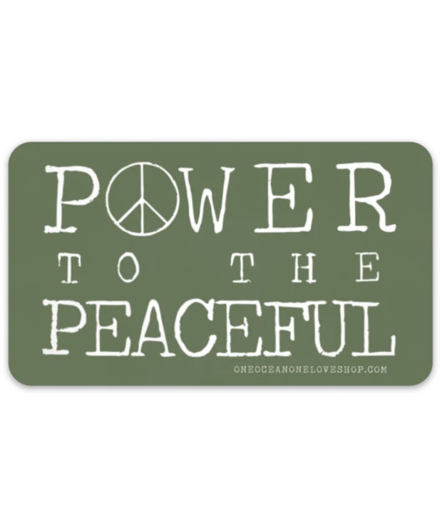 Power To The Peaceful Sticker