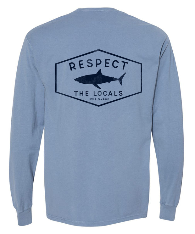 Respect The Locals Long Sleeve Pocket T