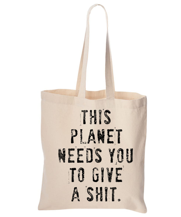 This Planet Needs You Cotton Canvas Tote